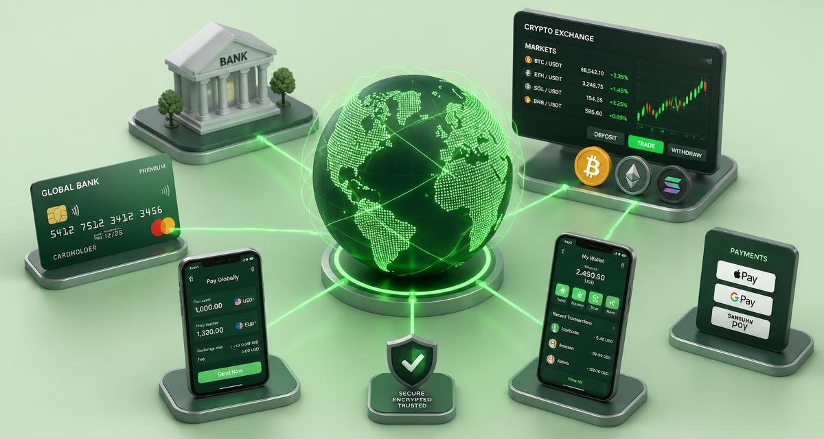 Global network of verified bank, exchange, payment gateway and fintech accounts